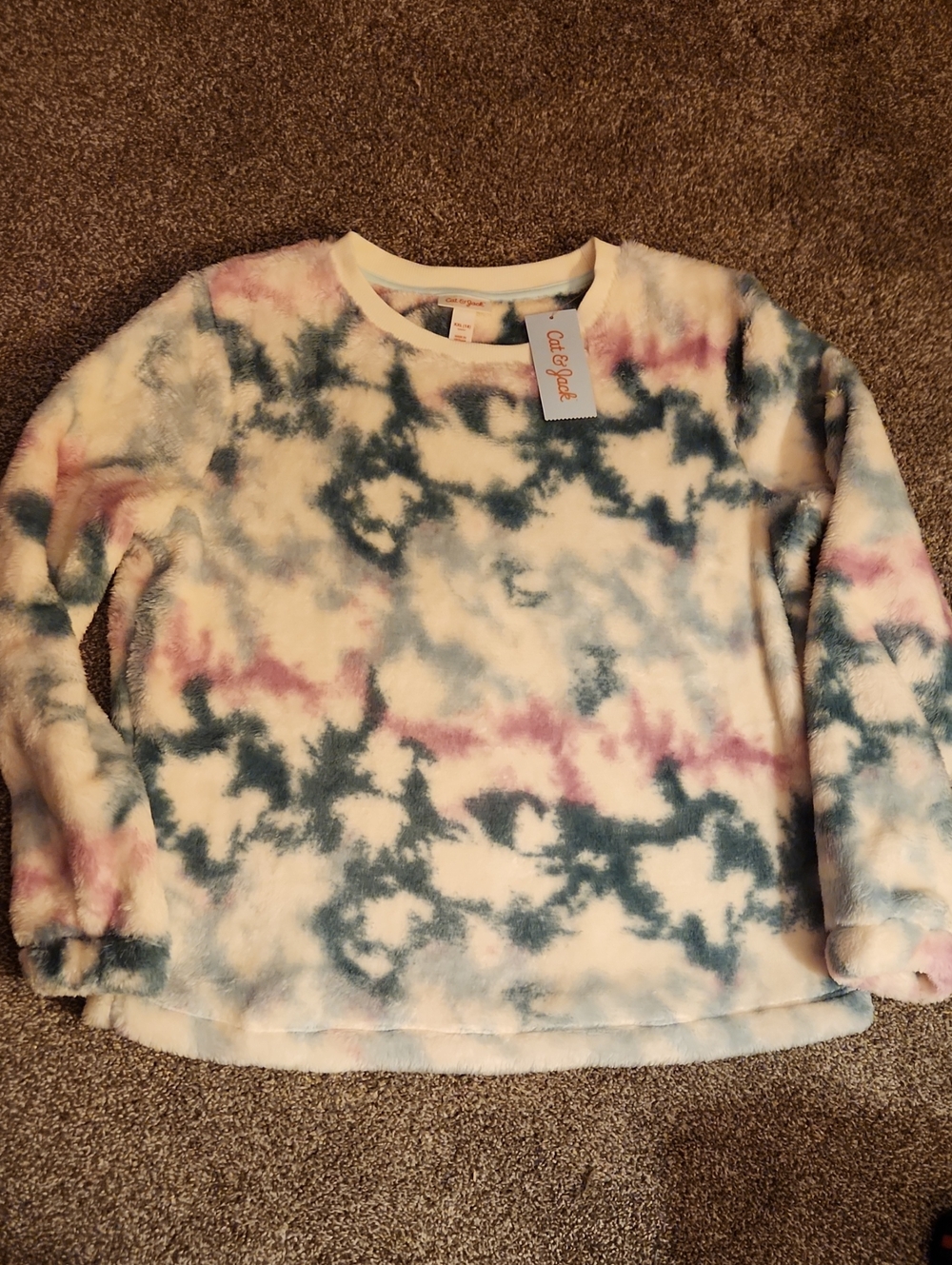 NWT Cat & Jack - Fuzzy Youth Sweater - Size Youth XXL (18)